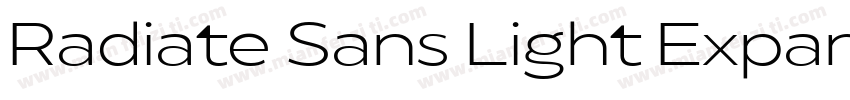 Radiate Sans Light Expanded字体转换